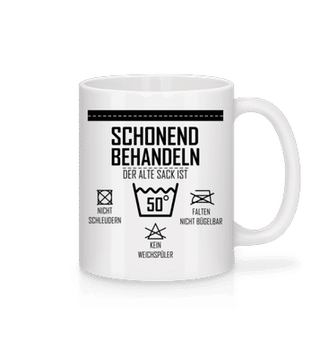 Der Alte Sack Ist 50 - Tasse - Weiß - Vorne