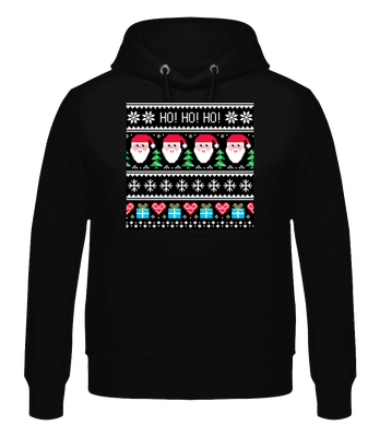 Ugly Ho Ho Ho - Sweat à capuche Homme - Noir - Devant