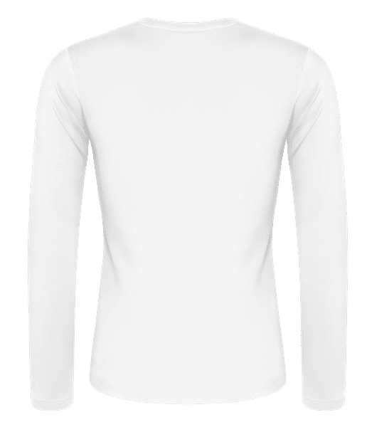 Aperçu: Merry Christmas - T-shirt à manches longues standard Femme - Blanc - Derrière