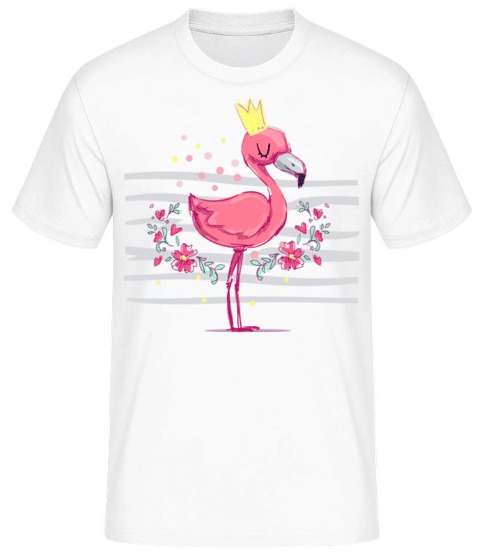 Aperçu: Royal Flamingo - T-shirt standard Homme - Blanc - Devant