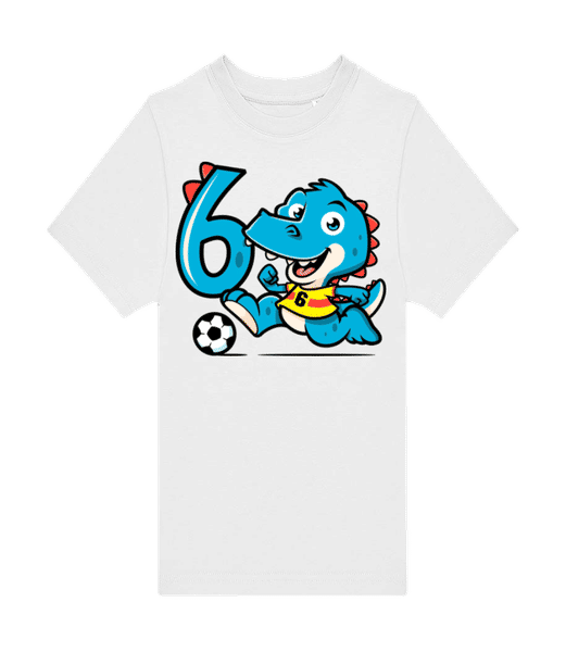 Aperçu: 6 Anniversaire De Dinosaure - T-shirt homme B&C - Blanc - Devant