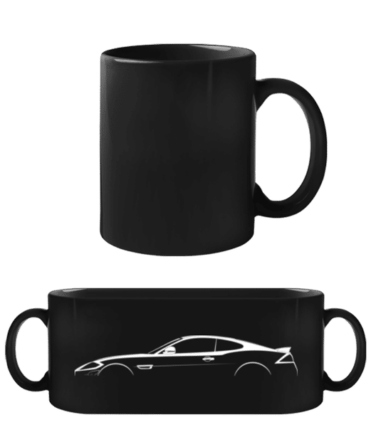 Aperçu: 'Jaguar XKR-S' Silhouette - Tasse Noire - Noir - Devant