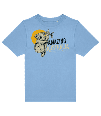 Koala Amazing Australia - T-shirt enfants B&C - Bleu clair - Devant