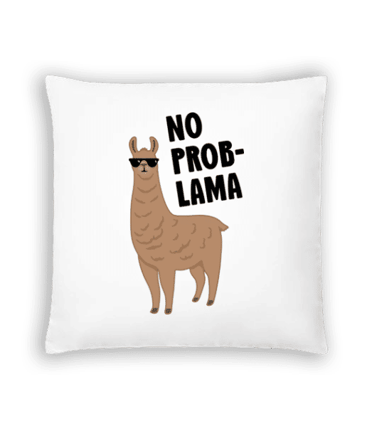 Aperçu: No Problama - Coussin - Blanc - Devant