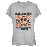 Disney Classics - Predvianočná nočná mora - Jack Halloweentown College - Halloween - Dámske Tričko - Melírovo šedá - Predné