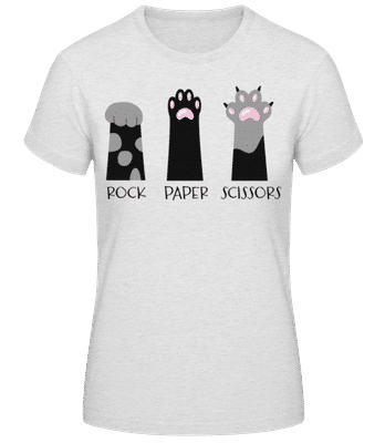 Rock Paper Scissors - T-shirt standard Femme - Gris chiné - Devant
