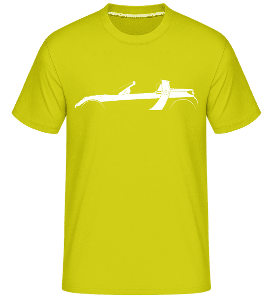 Preview: 'Smart Roadster' Silhouette - Shirtinator Men's T-Shirt - Lime - Front