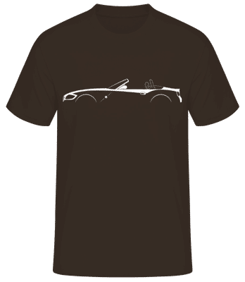 'BMW Z4 (E85)' Silhouette - T-shirt standard Homme - Marron - Devant