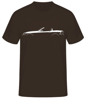 'Mercedes-Benz SLK R170' Silhouette - Männer Basic T-Shirt - Braun - Vorne
