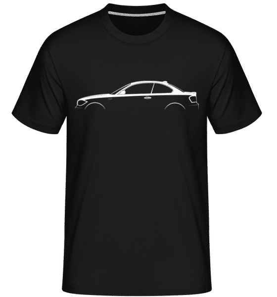 Aperçu: 'BMW 1 Series Coupe (E82)' Silhouette -  T-Shirt Shirtinator homme - Noir - Devant