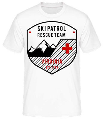 Ski Patrol Sign  - Männer Basic T-Shirt - Weiß - Vorne