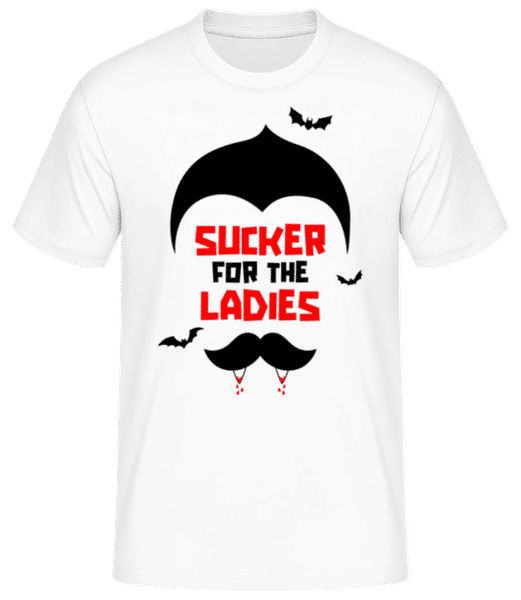 Aperçu: Sucker For The Ladies - T-shirt standard Homme - Blanc - Devant