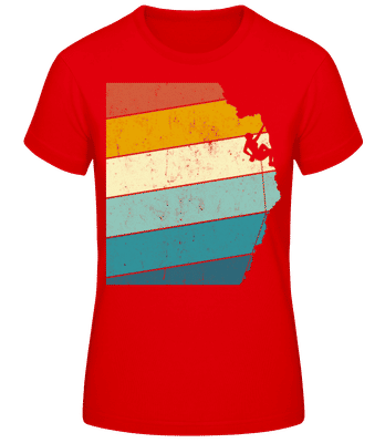 Grimpeur Rétro Femme - T-shirt standard Femme - Rouge - Devant