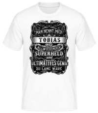 Man Nennt Mich Tobias - Männer Basic T-Shirt - Weiß - Vorne