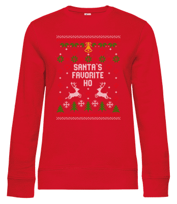 Santa's Favorite Ho - Women's standard sweatshirt - Red - Front