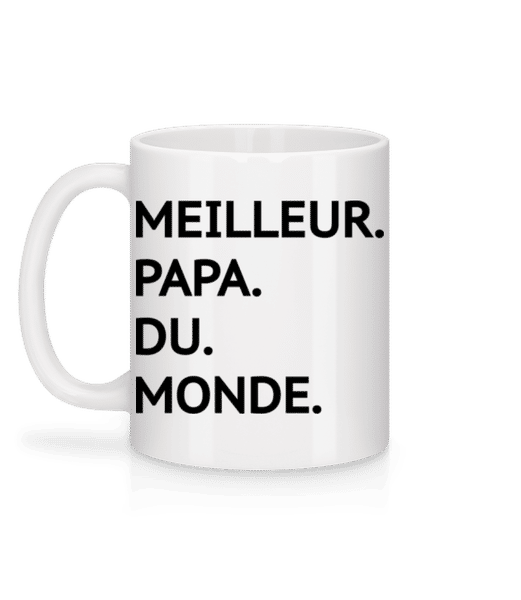 Aperçu: Meilleur Papa Du Monde - Mug en céramique blanc - Blanc - Derrière