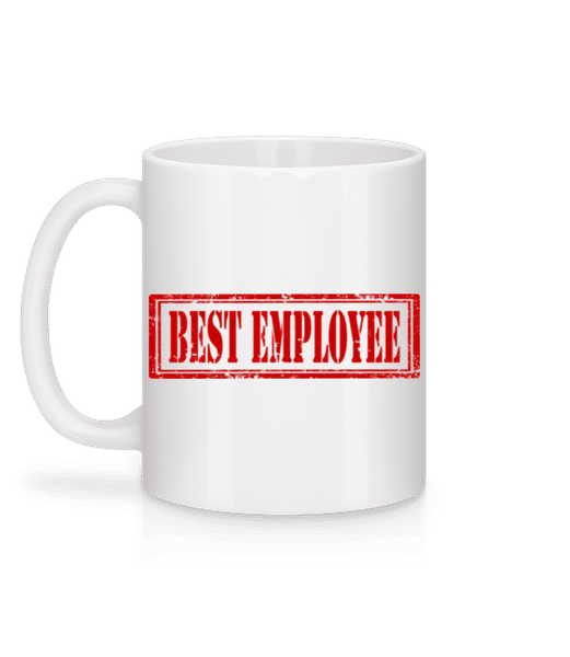 Aperçu: Best Employee Sign - Mug en céramique blanc - Blanc - Derrière