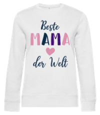 Beste Mama Der Welt - Frauen Standard Pullover - Weiß - Vorne