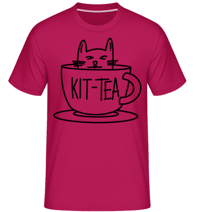 Kit Tea -  Shirtinator Men's T-Shirt - Magenta - Front