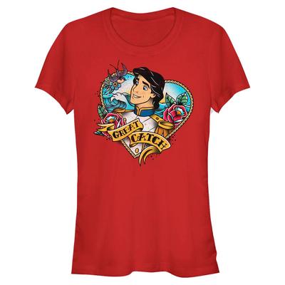Disney - The Little Mermaid - Eric Inked - Women's T-Shirt - Red - Front