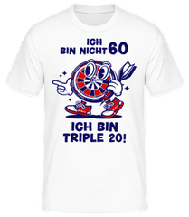 60 Geburtstag Dart Triple 20 · Männer T-Shirt B&C