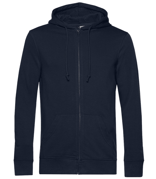 Preview: Unisex Organic Sweatjacket - Navy - Front