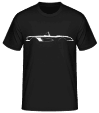 'Chevrolet Corvette C1 1958' Silhouette - T-shirt standard Homme - Noir - Devant