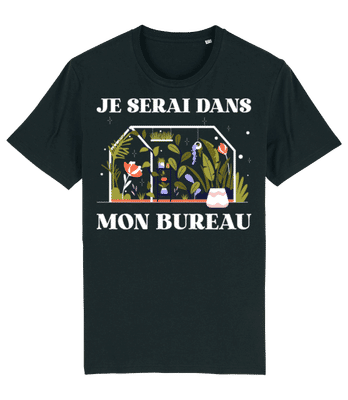 Je Serai Dans Mon Bureau - T-shirt bio Homme Stanley Stella 2.0 - Noir - Devant