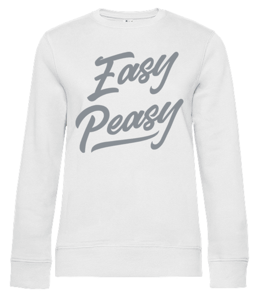 Aperçu: Easy Peasy - Sweat-shirt standard pour femme - Blanc - Devant