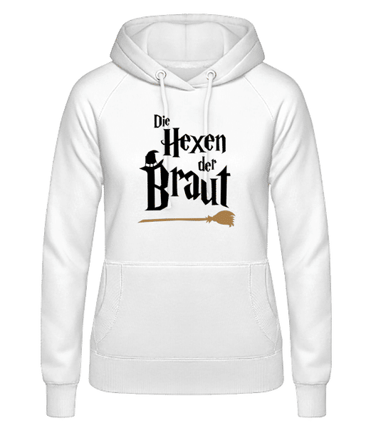 Vorschau: JGA Die Hexen Der Braut - Frauen Hoodie - Weiß - Vorne
