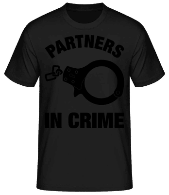 Partners In Crime - Pánske basic tričko - Čierna - Predné