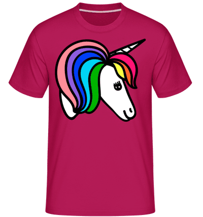 Unicorn Rainbow -  Shirtinator Men's T-Shirt - Magenta - Front
