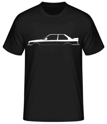'BMW M3 E30' Silhouette - Men's Basic T-Shirt - Black - Front