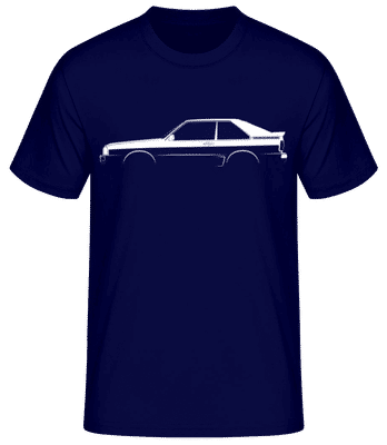 'Audi Sport Quattro' Silhouette - Men's Basic T-Shirt - Navy - Front
