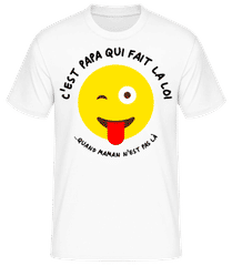 C'est Papa Qui Fait La Loi · T-shirt homme B&C