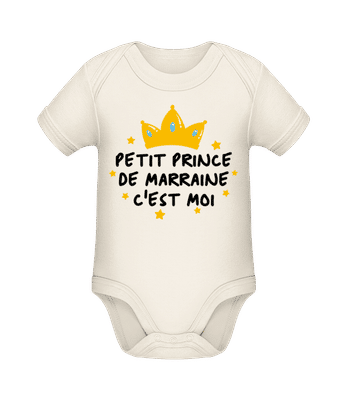 Petit Prince - Body manches courtes bio - Crème - Devant