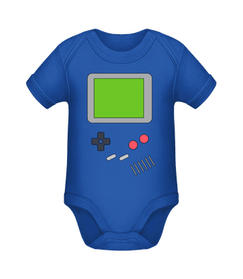 Déguisement Gameboy - Body manches courtes bio - Bleu royal - Devant