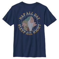 Disney - Blanche-Neige et les Sept Nains - Dormeur Nap All Day - Enfant T-shirt