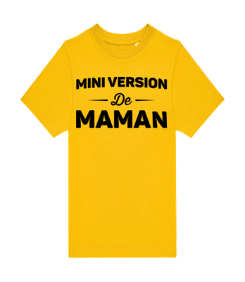 Mini Version De Maman - T-shirt hommes B&C - Jaune - Devant