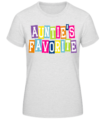 Auntie Favorite - T-shirt standard Femme - Gris chiné - Devant
