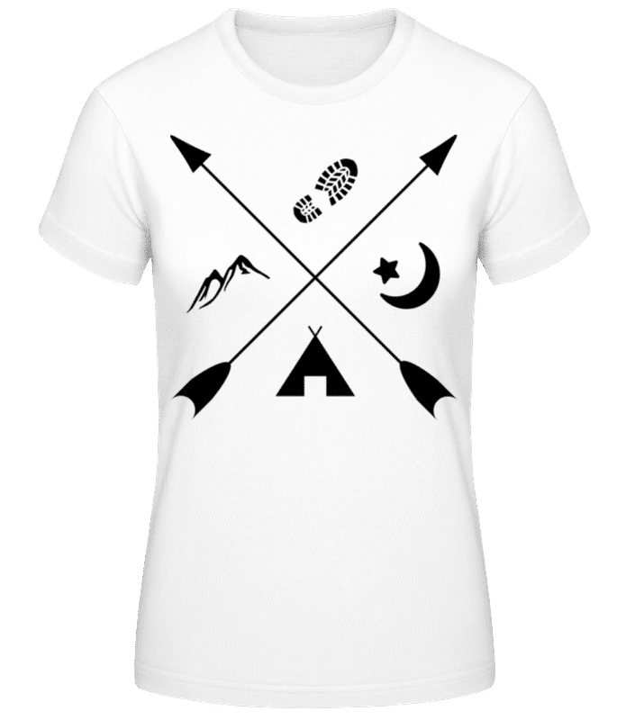 Preview: Hipster Pfeile - Women's B&C T-Shirt - White - Front