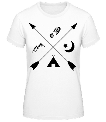 Hipster Pfeile - Women's B&C T-Shirt - White - Front
