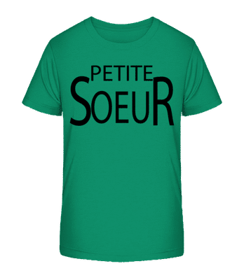 Petite  Sœur - T-shirt bio Enfant Stanley Stella 2.0 - Vert - Devant