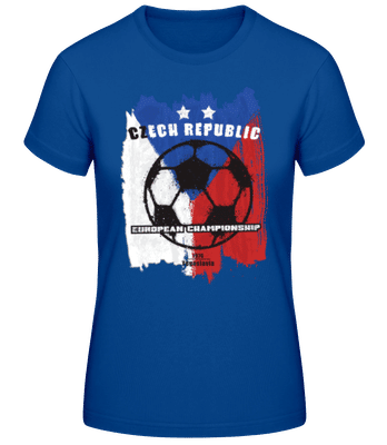 Fußball Tschechien Fahne - Women's B&C T-Shirt - Royal blue - Front