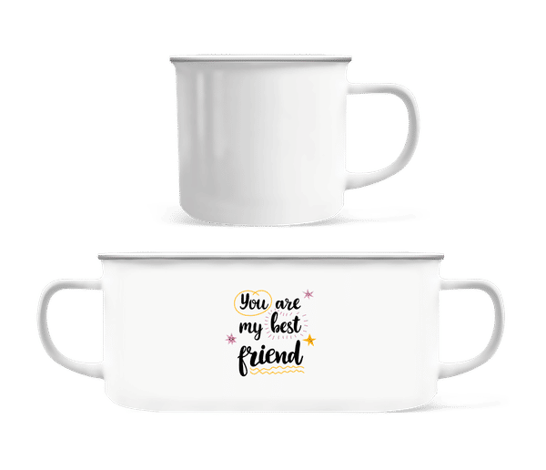Aperçu: You Are My Best Friend - Tasse Émaillée - Blanc - Devant