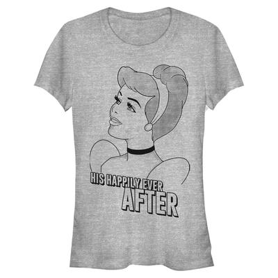 Disney - La Cenicienta - Popelka Romantic Cindy - Mujeres Camiseta - Gris moteado - delante