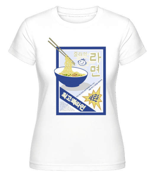 Aperçu: Ramen Noodles -  T-shirt Shirtinator femme - Blanc - Devant