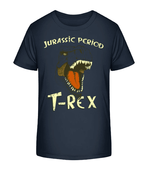 T-Rex Logo - T-shirt bio Enfant Stanley Stella 2.0 - Bleu marine - Devant