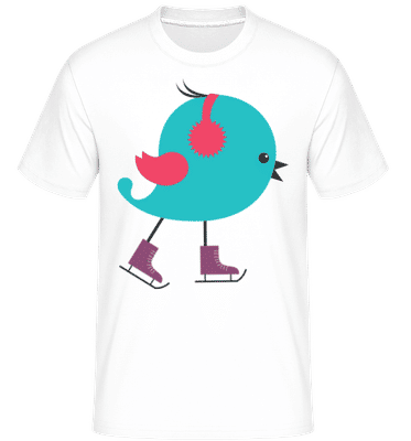 Patin De Glace -  T-Shirt Shirtinator homme - Blanc - Devant