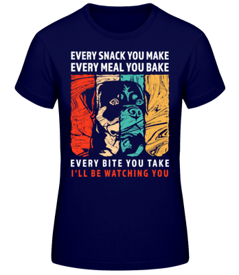 I'll Be Watching You - T-shirt standard Femme - Bleu marine - Devant